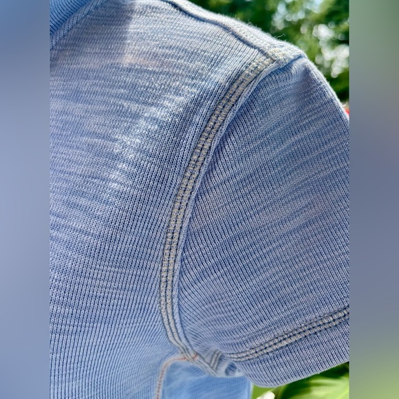 Tommy Bahama Blue Half-Zip Short Sleeve Sweatshirt Dress with Pockets - Size S - Picture 2 of 6